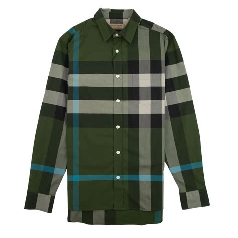 green and yellow burberry shirt|original burberry shirt.